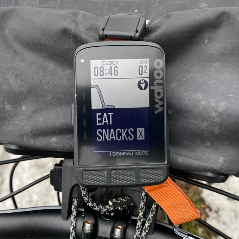 Set Nutrition Reminders on Garmin and Wahoo Bike Computer Roam