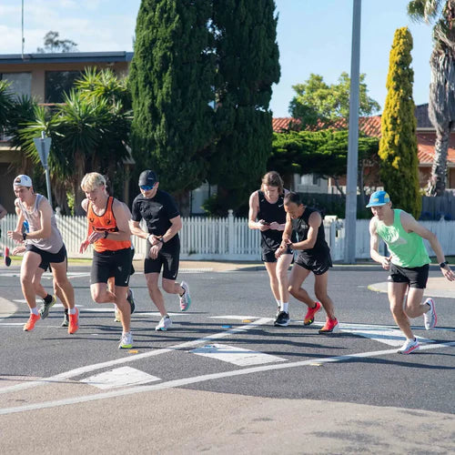 Competitive Runners Starting A Race Before Hitting the Wall