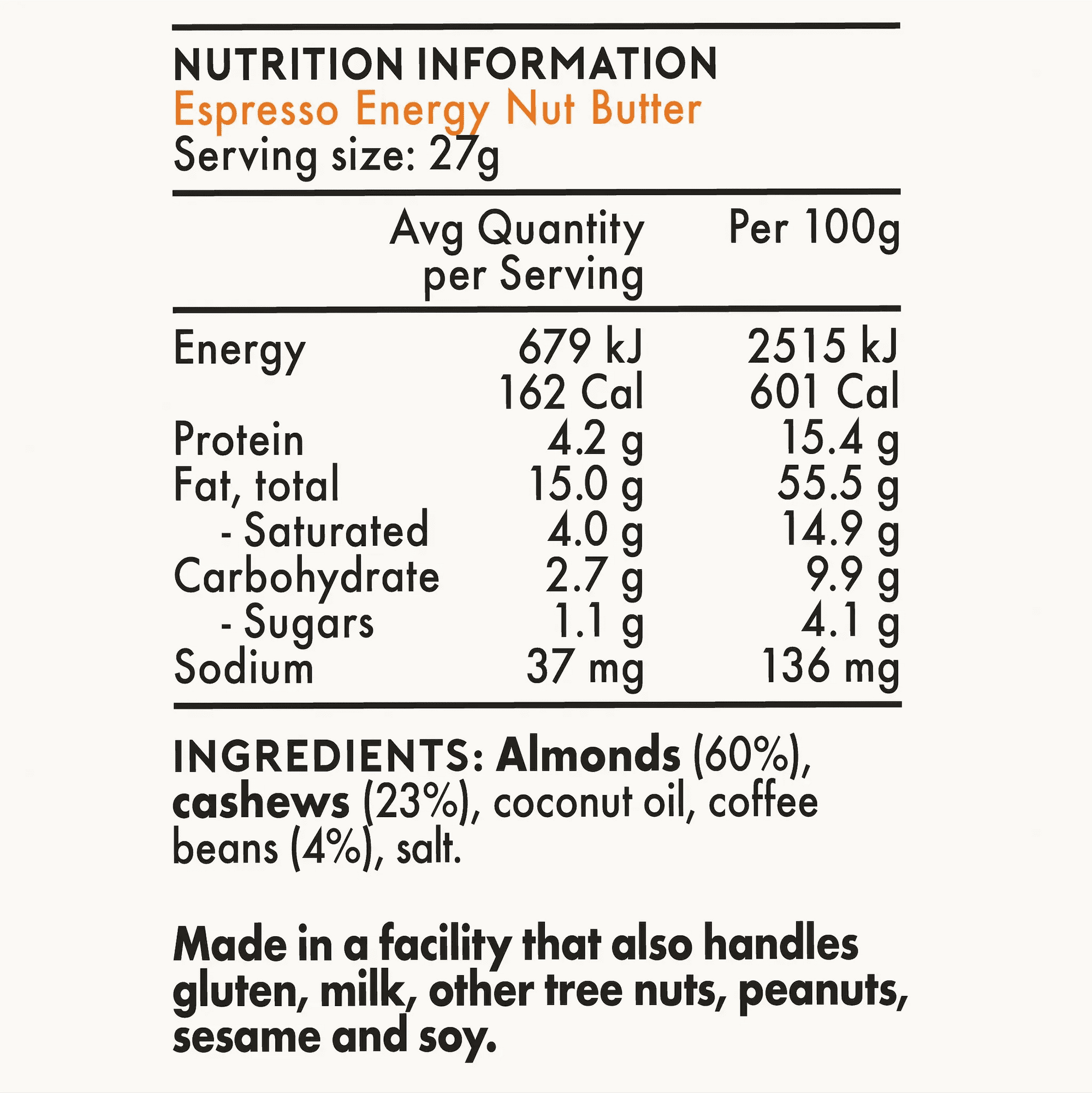 Energy Nut Butter - Singles - Roam