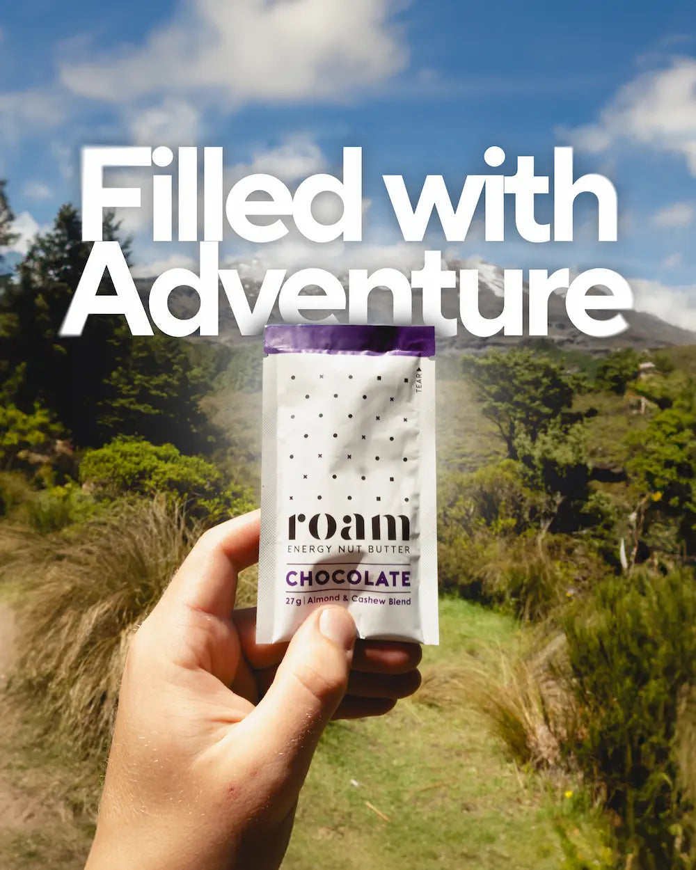 Roam Energy Nut Butter Chocolate Australia NZ Hiking Snack