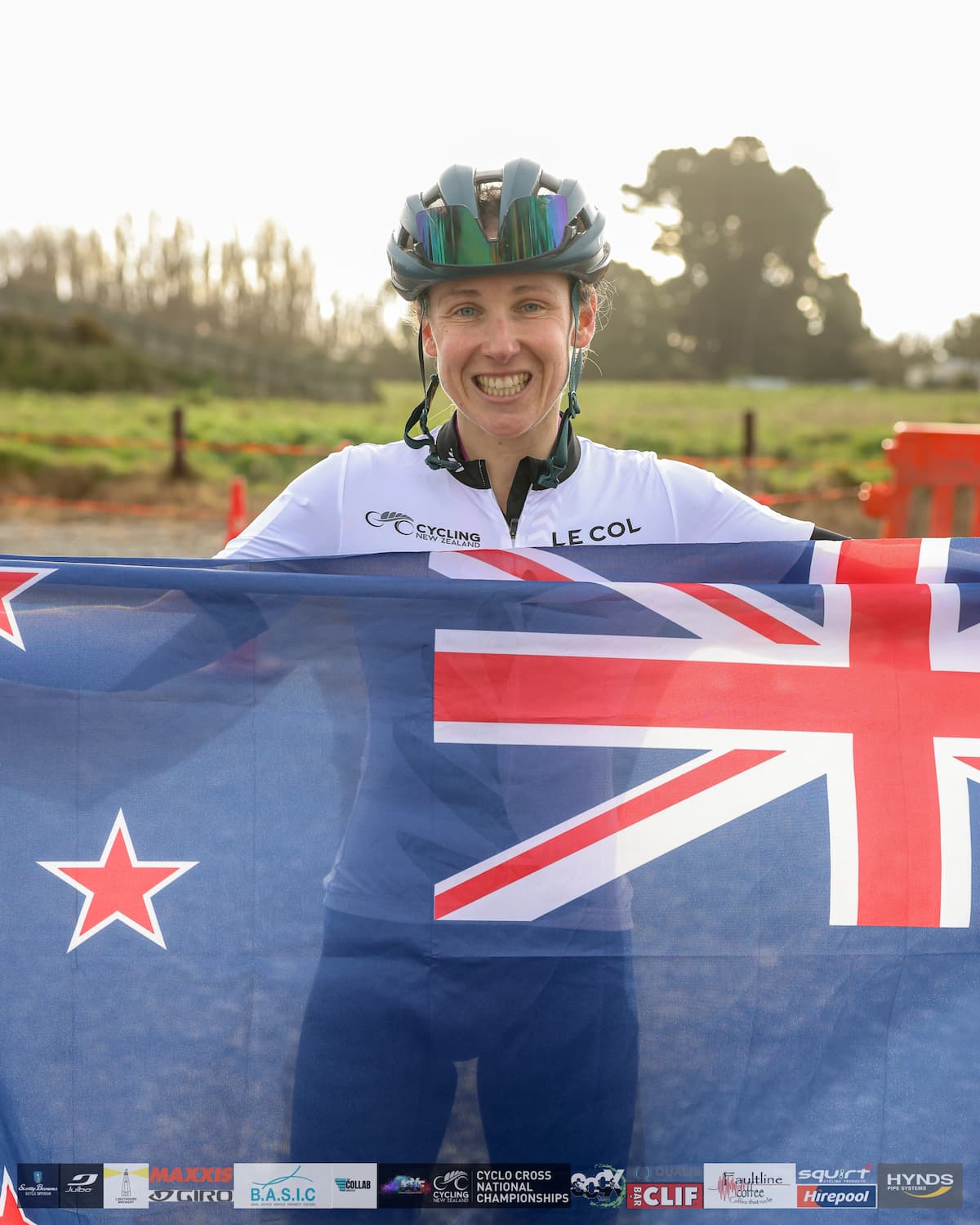 Josie with NZ Flag Roam