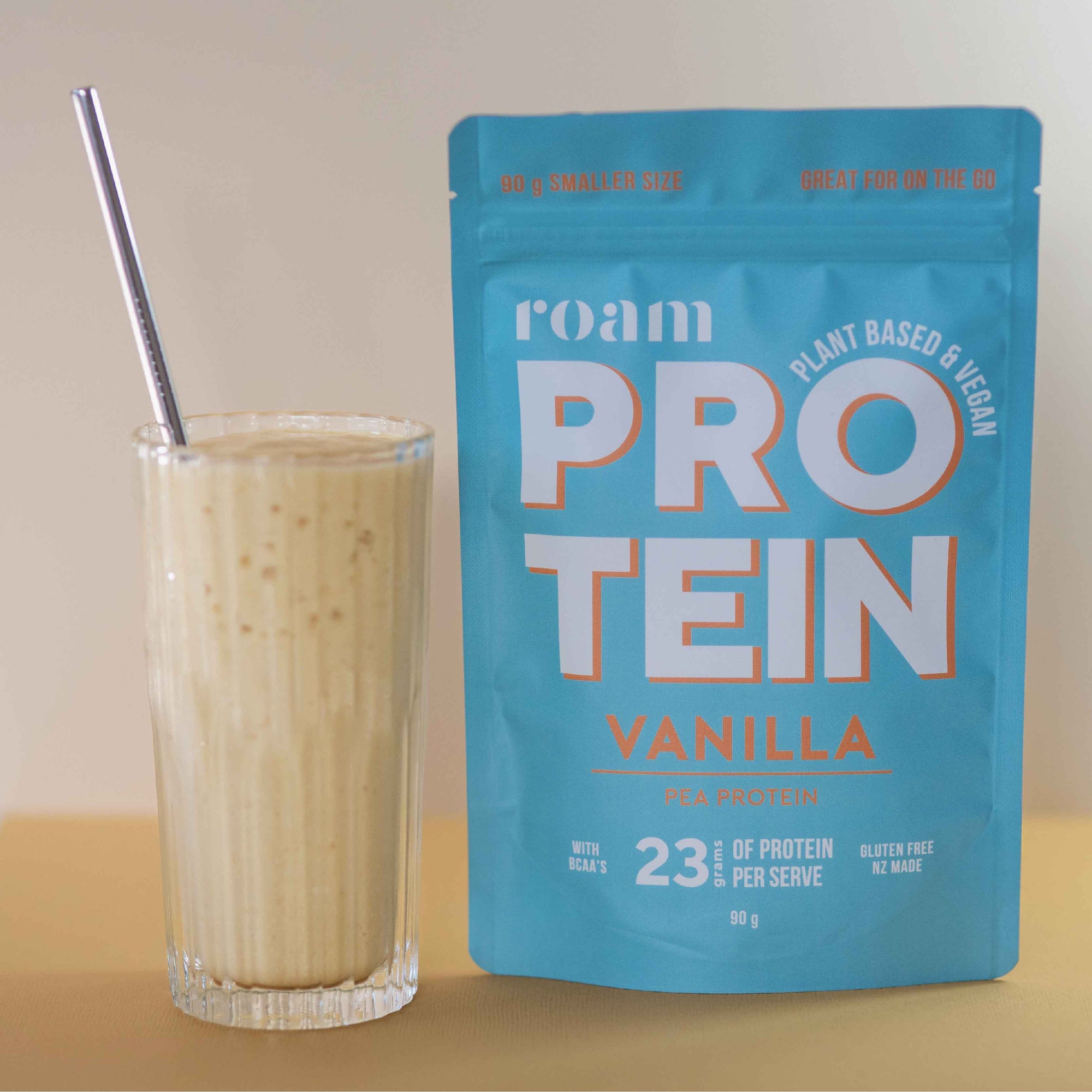 Mango Coconut Vanilla Protein Smoothie Roam NZ AU